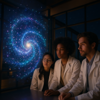 Image for: the hidden symphony of quantum particles and their cosmic dance
