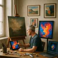 Image for: the evolution of art across digital realms