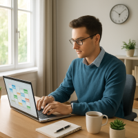 Image for: maximizing productivity in a remote work environment